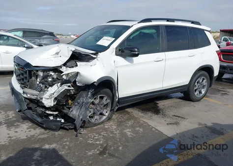 2022 Honda Passport Awd Trailsport z USA, uszkodzony, nr VIN 5FNYF8H66NB001722